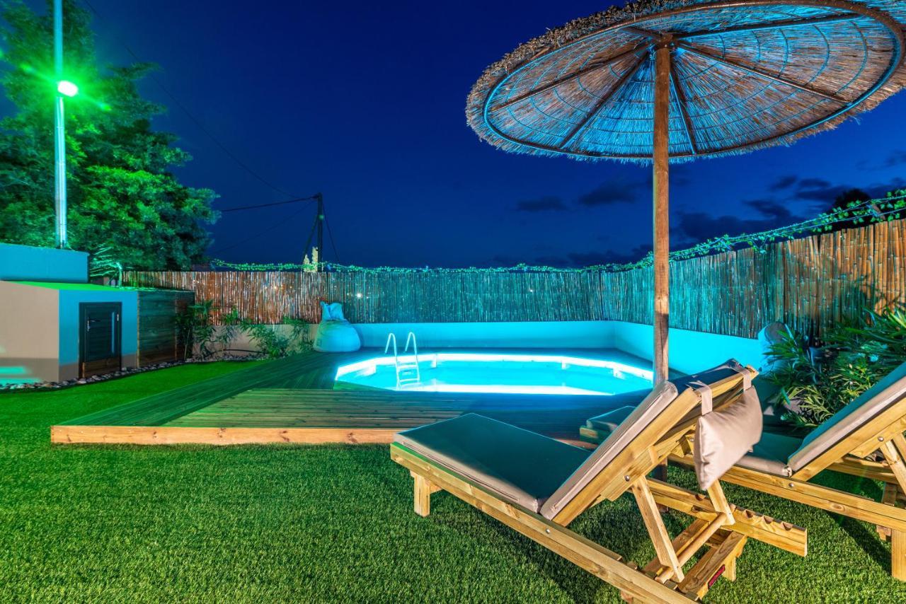 Cozy House With Pool Near Beach Gazi المظهر الخارجي الصورة